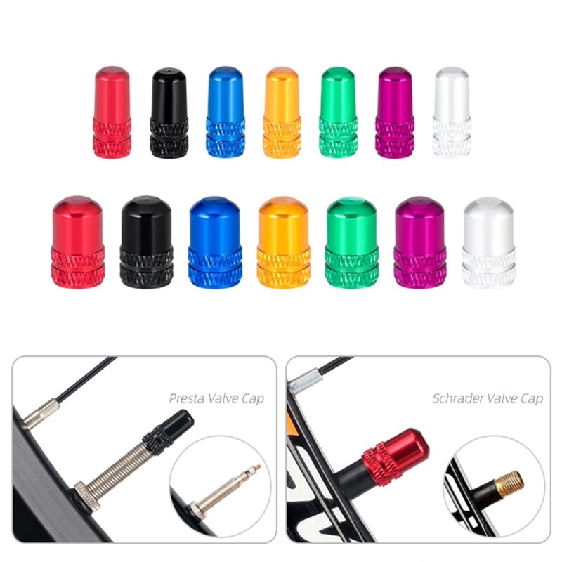 Schrader or Presta Bicycle Valve Cover, 5 Packs, Optional A/vf/v, Lightweight, Rough Erosion for Car Motorcycle 2022