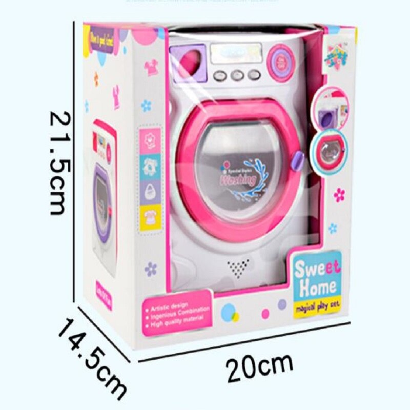 Mini playhouse toys Small appliance washing machine Can add water Simulation drum washing machine model toy