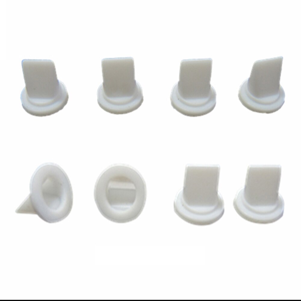 10 pieces White Silicone Duckbill Valve One-way Check Valve 7.45 * 4.2 * 6.68 MM for Liquid and Gas Backflow Prevent
