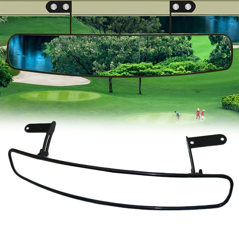 16.5 Inch Universal Wide Rear View Convex Golf Cart Mirror for EZ Go, Club Car, Yamaha,180 Degree Extra Wide Panoramic