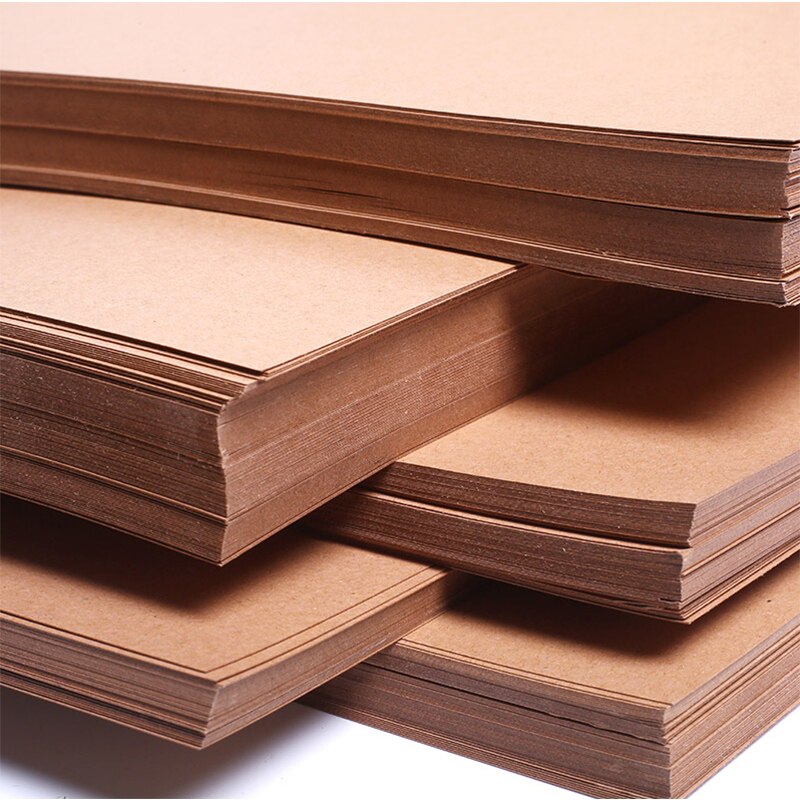 Papier Kraft brun de A4 A3 70g/300g, carton épais artisanal pour fabrication de cartes à faire soi-même