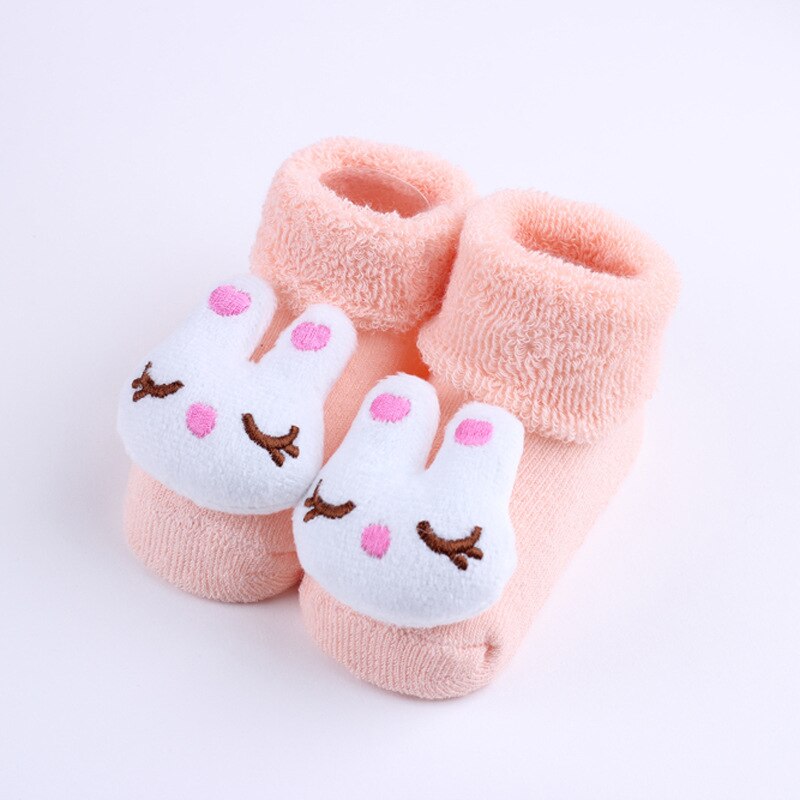 Cartoon Anti-Slip Winter Warm Pasgeboren Baby Beer Peuter Thicken Sok Konijn Slipper Schoenen Boot Antislip Rubber vloer Sok: 9