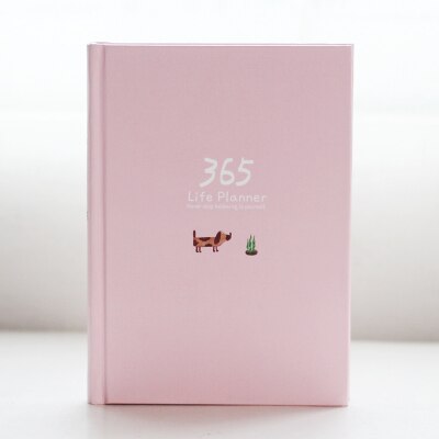 365 dage personlig dagbog planner indbundet notesbog dagbog kontor ugentlig tidsplan sød koreansk papirvarer libretas y cuadernos: 4
