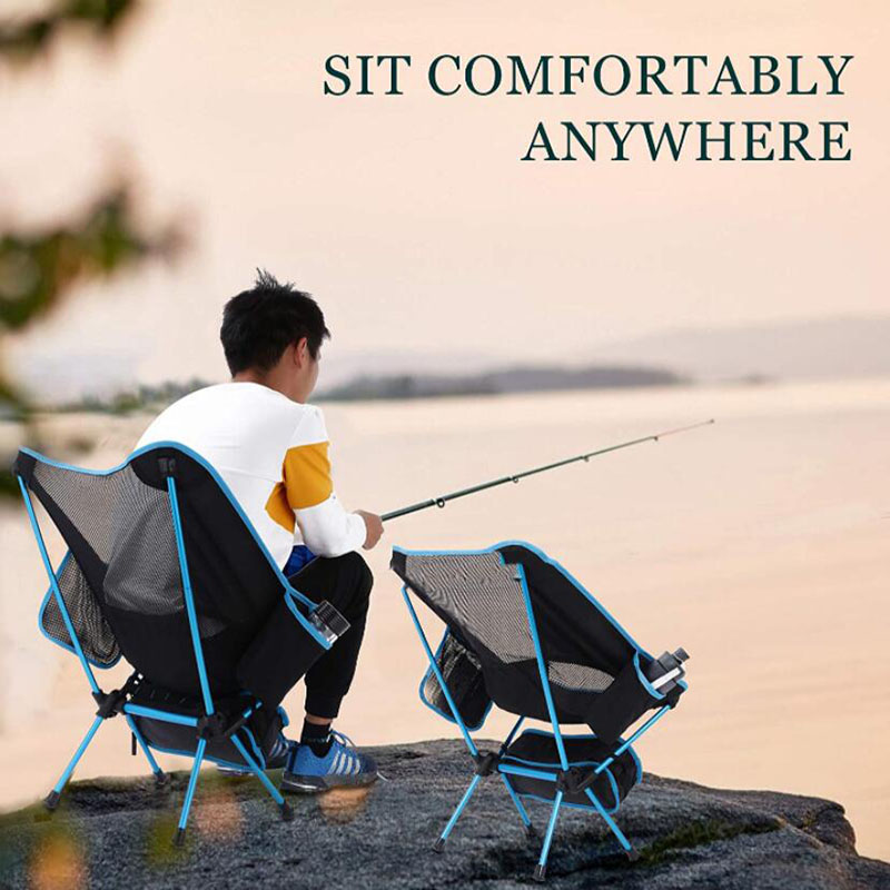 Chaise pliante de Camping Portable Ultra légère, sac de rangement pliable pour Camping en plein air randonnée