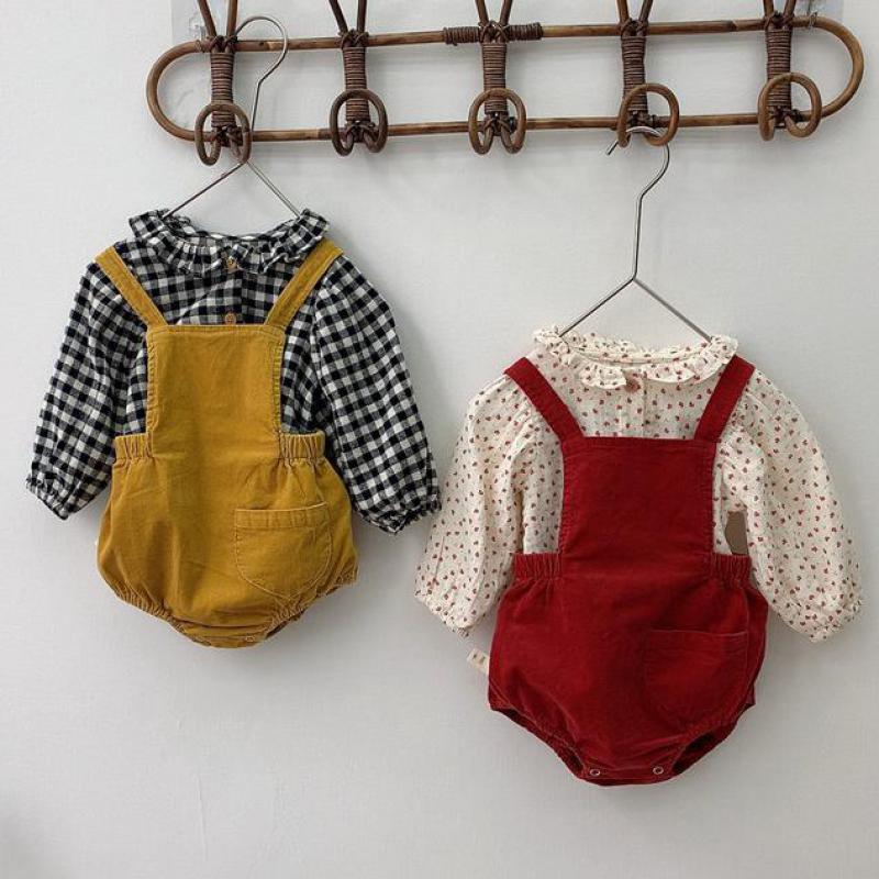 Herfst Baby Unisex Corduroy Overalls Mooie Baby Meisjes En Jongens Bodysuit Mouwloze Jumpsuit Kids Overalls