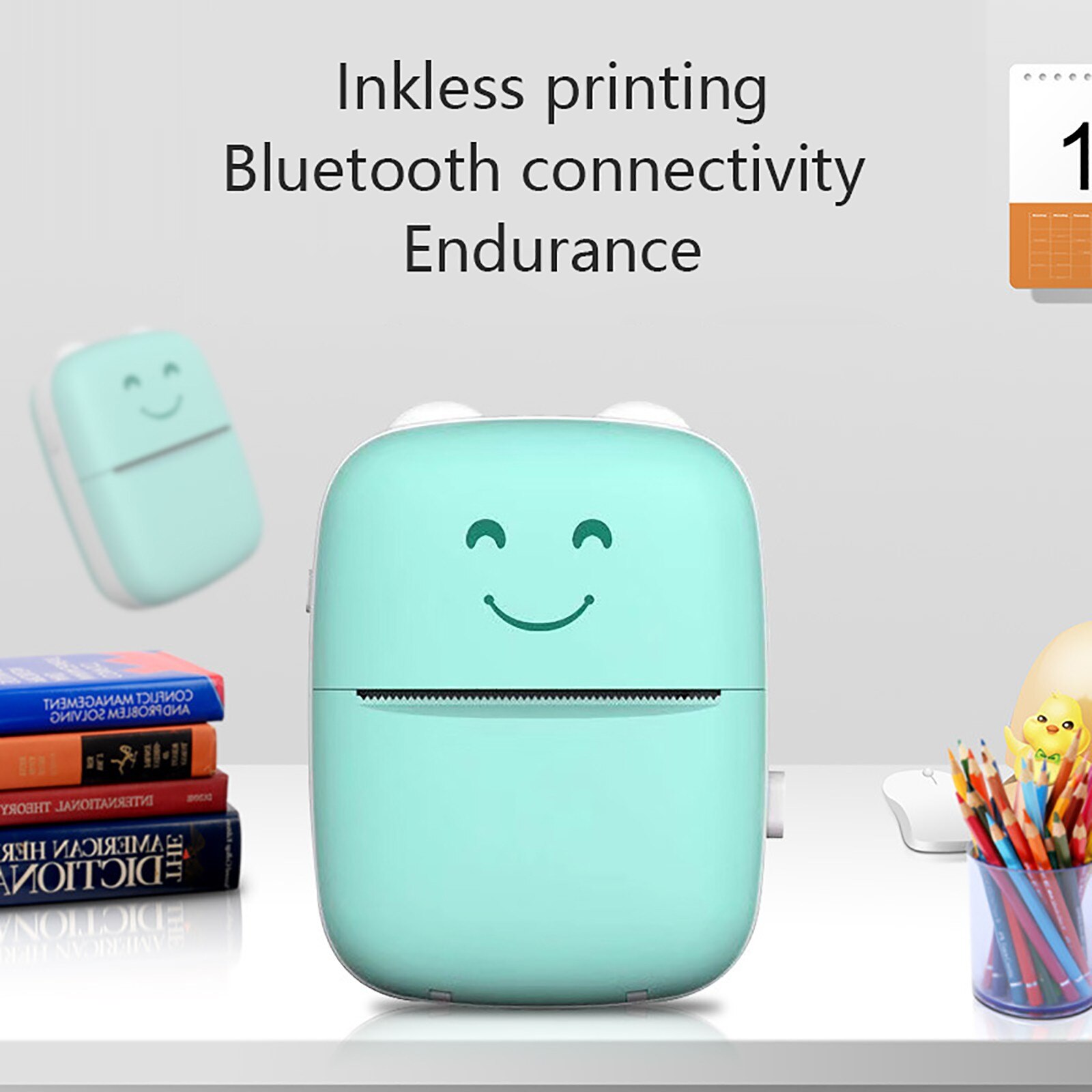 Thermal Portable Bluetooth Printer 58mm Mini Wireless POS Thermal Image Photo Printer For Android IOS Mobile Phone Paper