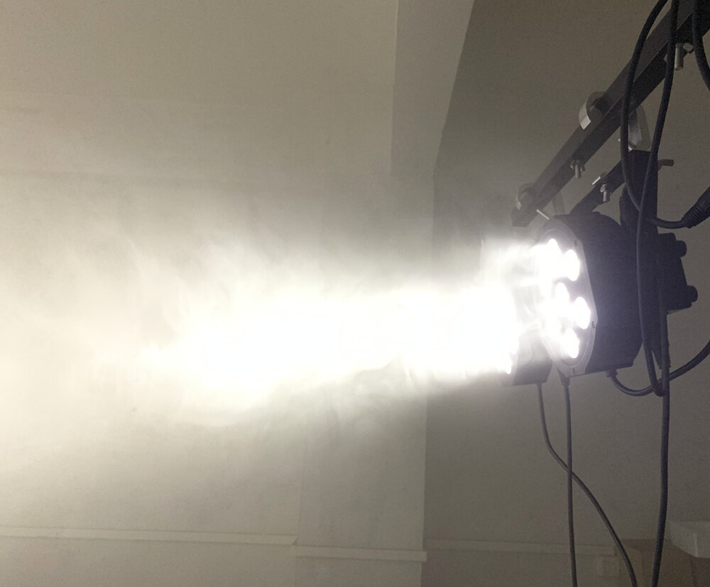 Luz LED 4 en 1 para iluminación de escenario, luz plana de 7x12W, para DJ, sin ruido