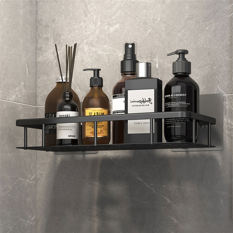 estantería wc sobre inodoro estanteria esquinera pared WHYY-estante de pared para baño, estante de ducha, organizador de esquina para baño, soporte de almacenamiento para champú, accesorios de aseo para el hogar: black standard