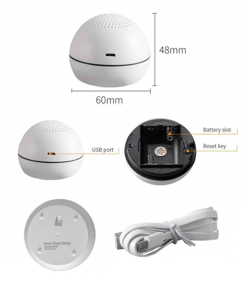 Smart Motion Sensor Alarmsysteem Smart Home Security Full Time Wifi Pir Monitoring Smart Afstandsbediening Menselijk Lichaam Tuya App