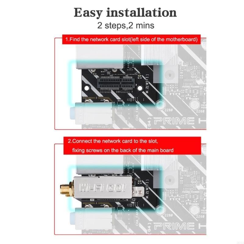 WIFI Go Wifi6 AX201 AX201NGW WIFI Adapter Card BT5.0 2.4+5Ghz 2400Mbps 802.11AX