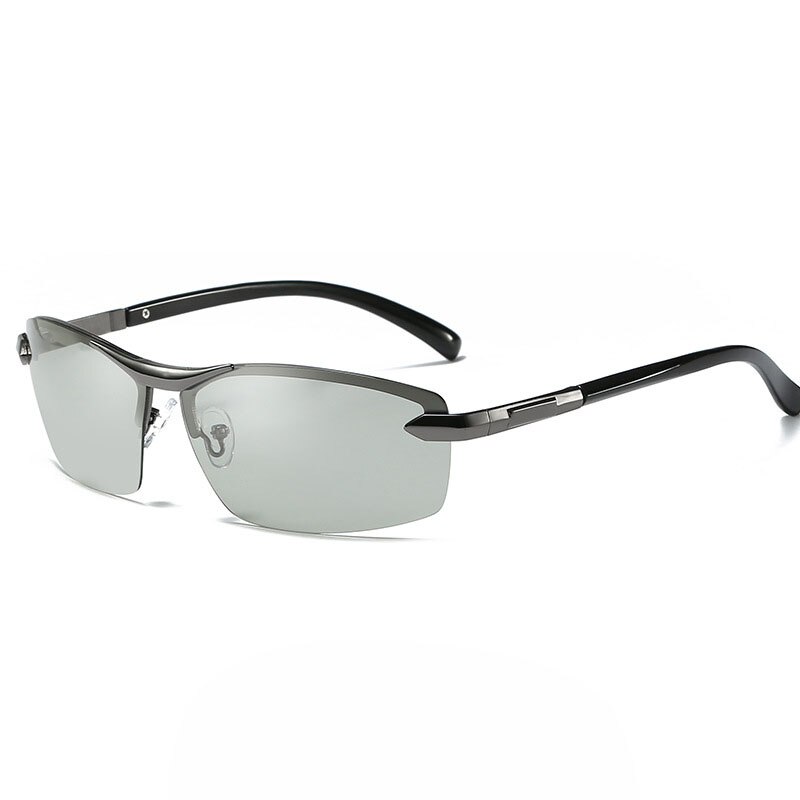 Klassieke Vierkante Nachtzicht Bril Mannen Gepolariseerde Lens Meekleurende Brillen Rijden Bril Voor Drivers Anti-Glare Mannen/Vrouwen: gray