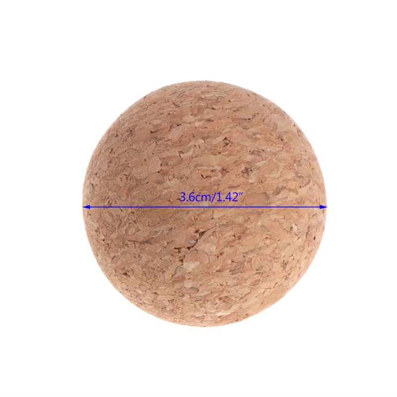 1 pelota de fútbol para futbolín, pieza de corcho de 36mm de madera maciza para mesa de futbolín.