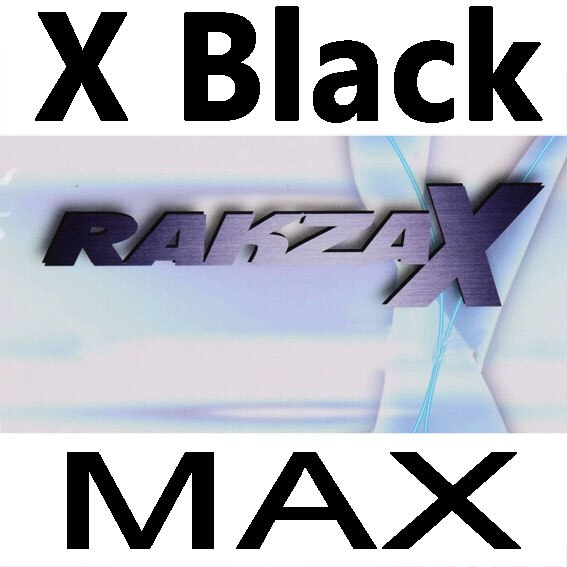 YASAKA RAKZA X SOFT Table Tennis Rubber Pips-In Yasaka Original RAKZAX / RKX SOFT YASAKA Ping Pong Sponge: X Black
