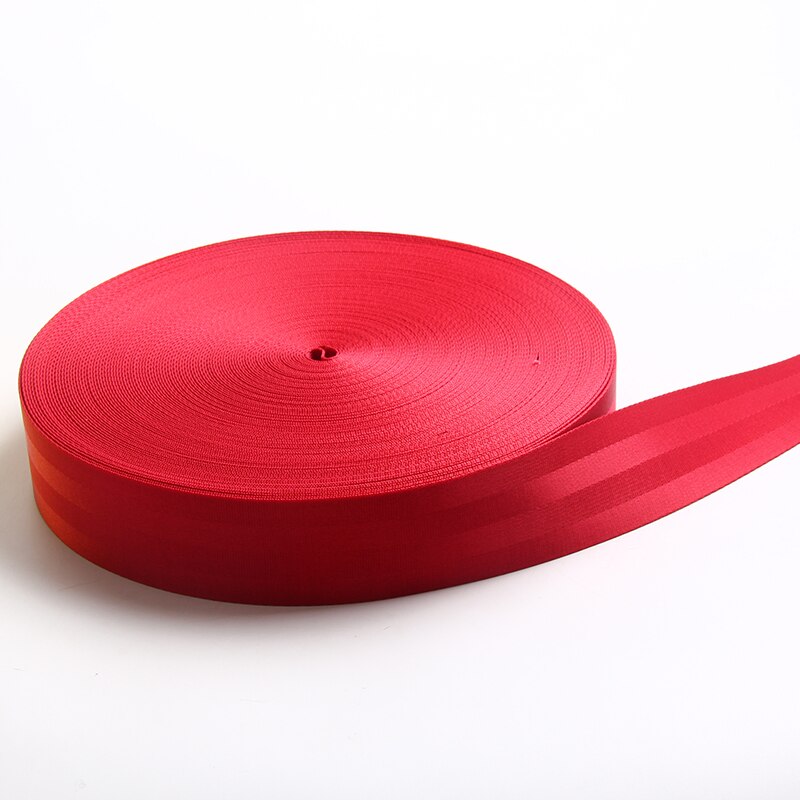 car seatbelt webbing,50mm seatbelt webbing,nylon seat belt safety belt 1.2mm thickness red color 2inch nylon web