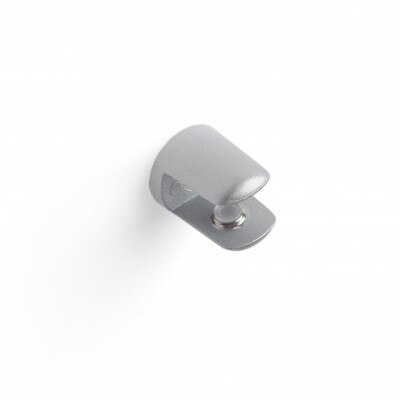 Vaste beugel voor planken serials glas GLAS S: functionele stijlvolle, gemaakt van Zamak en witte afwerking.