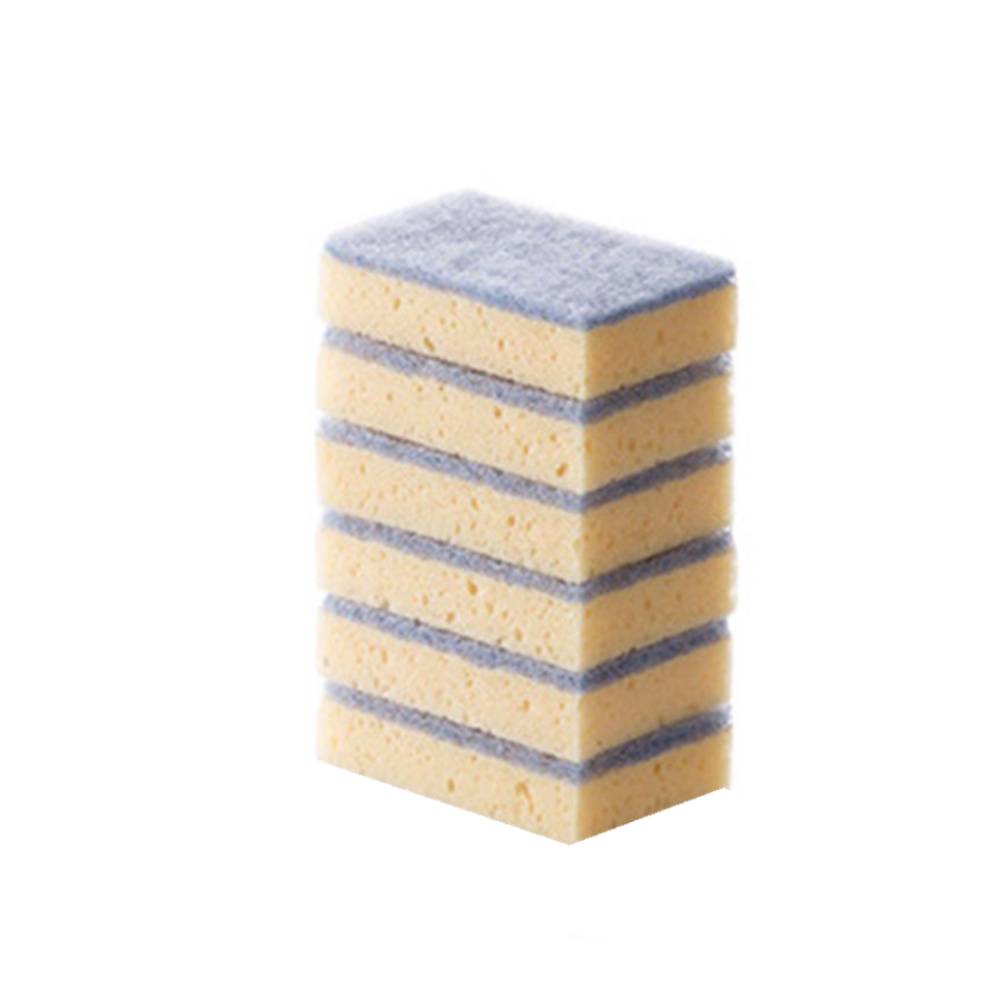Éponge de nettoyage en Fiber de noix de coco, 6 pièces, épurateur de cuisine, vaisselle anti-rayures, à base de plantes, pour Pot, poêle, biodégradable Hom R3o1: B
