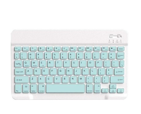 Clavier et souris Bluetooth colorés, pour tablette Samsung Android, iPad 9.7 10.5: keyboard blue