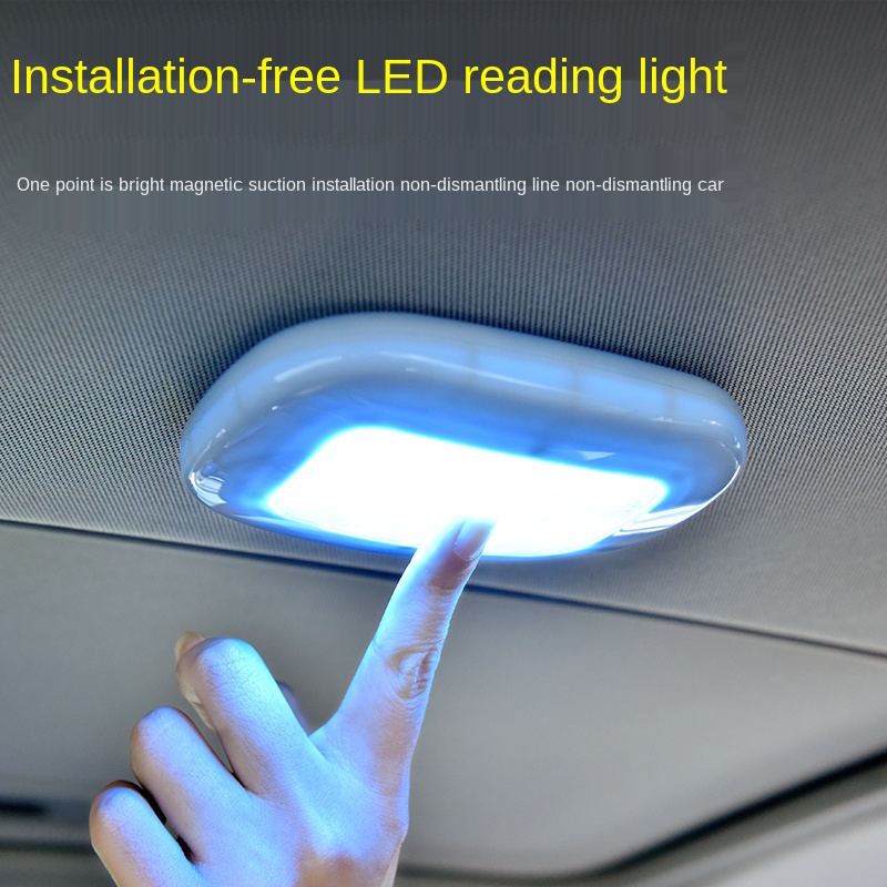 Luces de techo para coche, 10 LED, luz de lectura nocturna, carga USB, lámpara de cúpula magnética, lámpara para maletero, luz decorativa, luz interior para coche