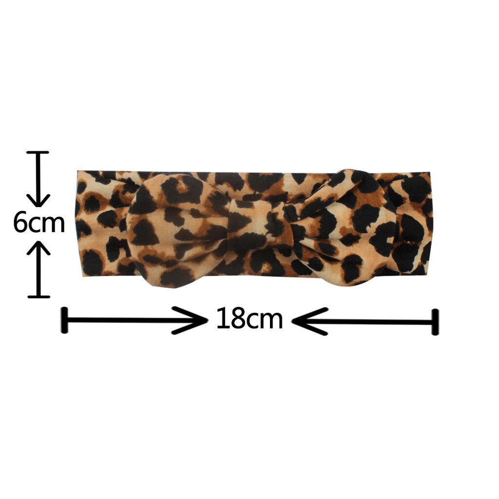 zubehör Kinder Mädchen Baby Kleinkind Leopard Turban Abnehmbare Verknotet Bogen Hut Cap Stirnband Haarband Headwear Baby Kinder