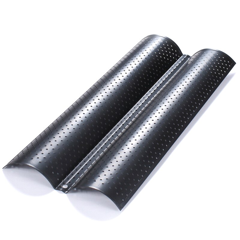 Non-stick Carbon Steel 4 Groove 2 Groove Wave French Bread Baking Tray For Baguette Bake Mold Pan Long Baguette Mold Home Baking: 02