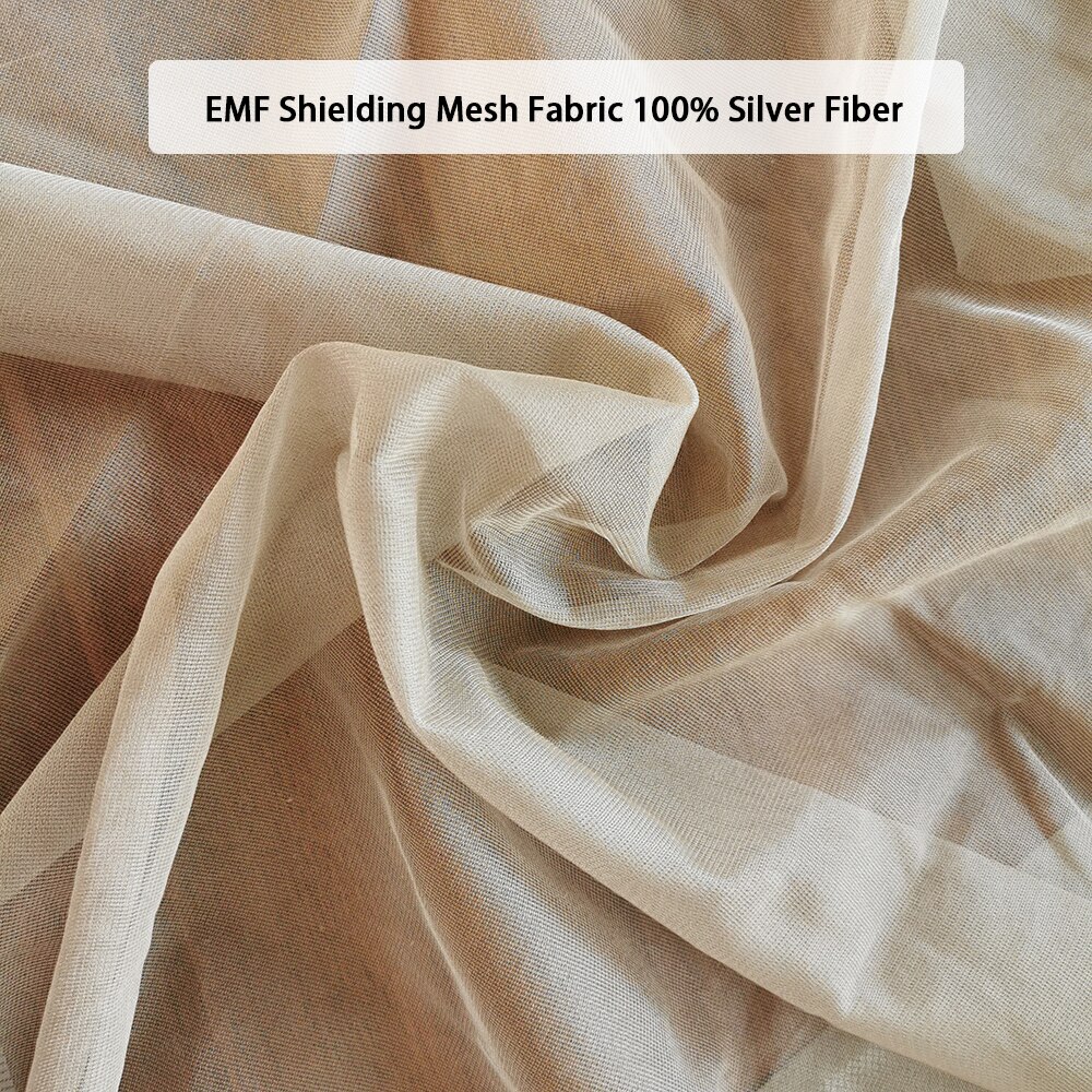 high shielding 40-50db emf protection fabric 100% silver fiber
