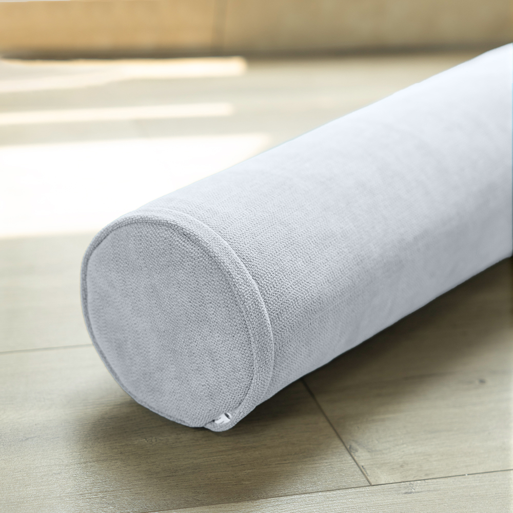 Cervical Neck Roll Pillow Cylinder Round Pillow Pain Relief Neck Pillows for Sleeping Support Removable Washable Cover 12x60cm: See below for size descriptions / Chocolate