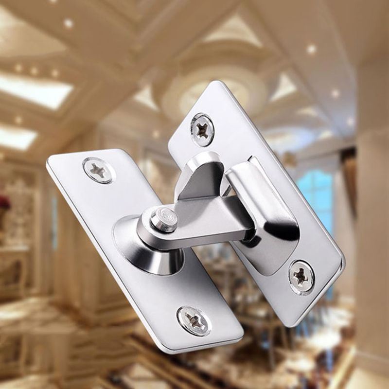 Stainless Steel 90 Degree Right Angle Buckle Hook Door Lock Bolt for Sliding Door Latch Bar Window Home Furniture Hardware