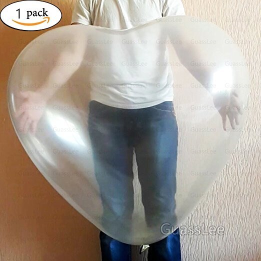 36 Inch Grote Hart Latex Ballon Voor Bruiloft Decoratie Opblaasbare Ballen Verjaardagsfeestje Liefde Huwelijk Minnaar Baloon: Clear