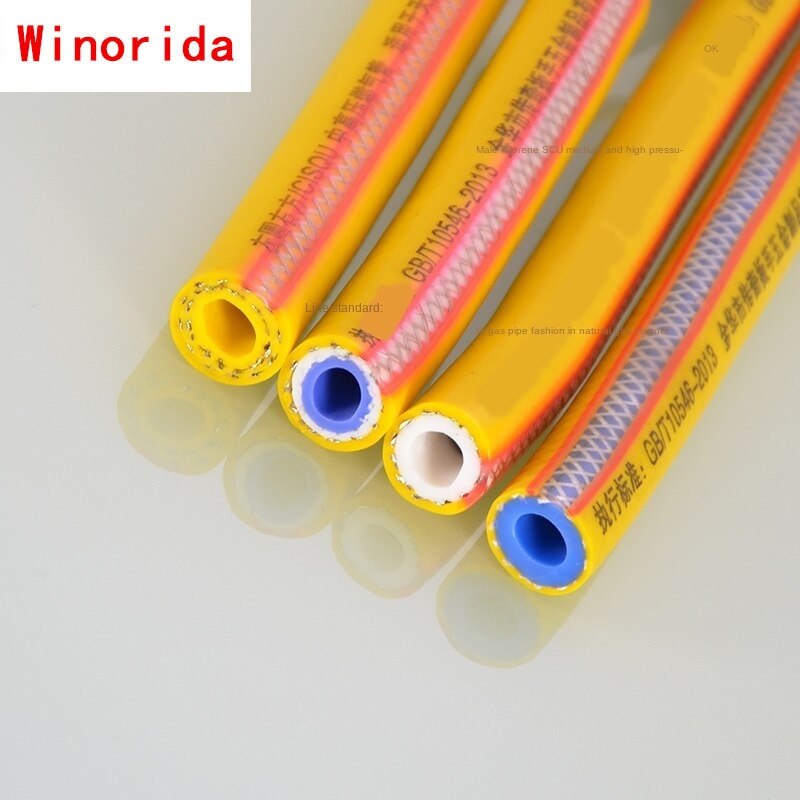 Explosion-proof Steel Wire Gas Pipe Natural Gas Liquefied Gas Gas Pipe Household Water Heater Stove Rubber Hose