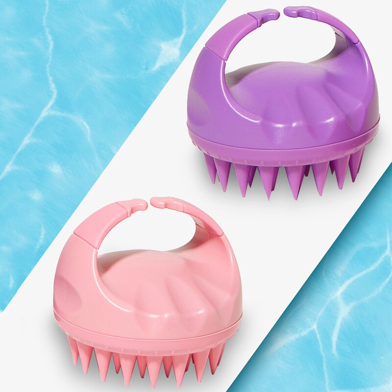 Brosse de lavage des cheveux en Silicone, peigne à main, masseur pour le cuir chevelu, bain, douche, nettoyage des cheveux