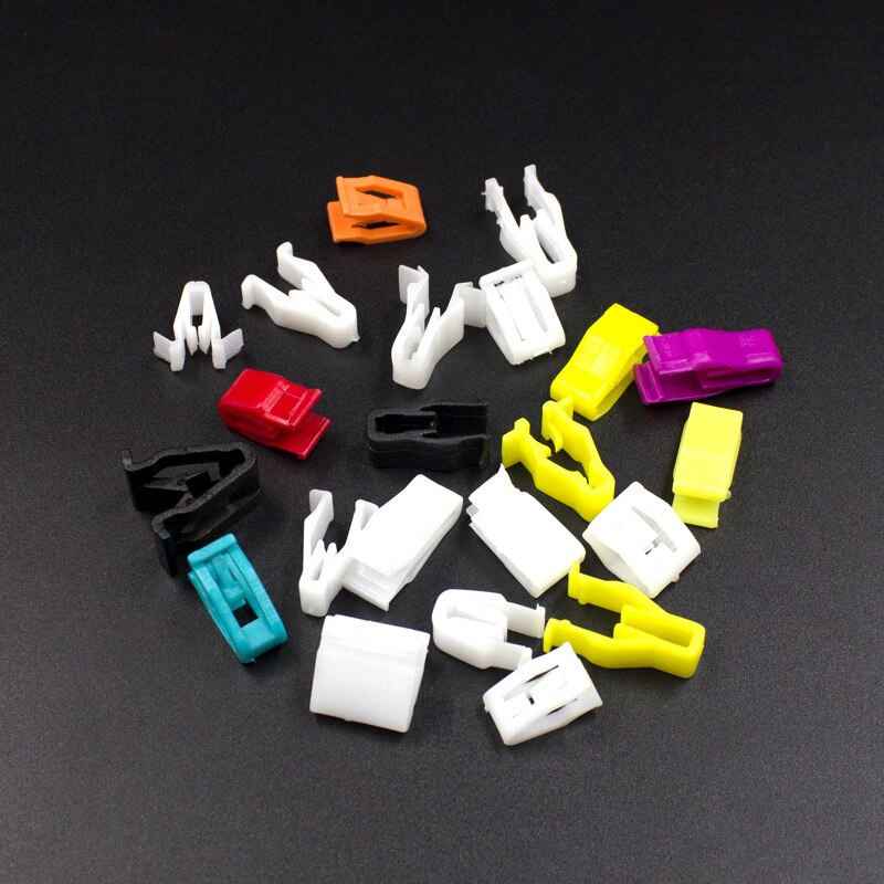 50 Pcs Mix Car Fixed Screw Square Round head Nut Screw Fixed Grommet Clip Plastic Snap In Fastener: A6 Mix 50PCS