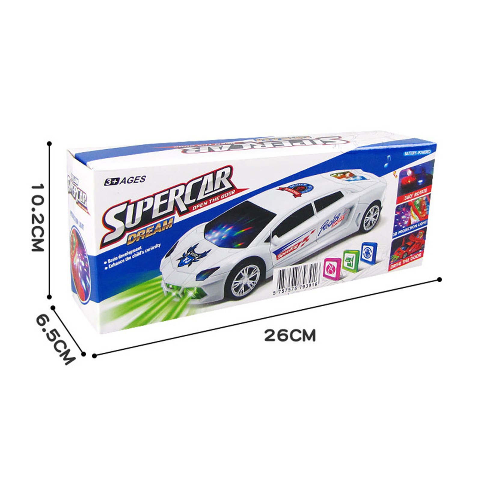 RC Car High Speed Fast Remote Control Racing Car Music LED Light Boys Cool Toy Off-Road Vehicle