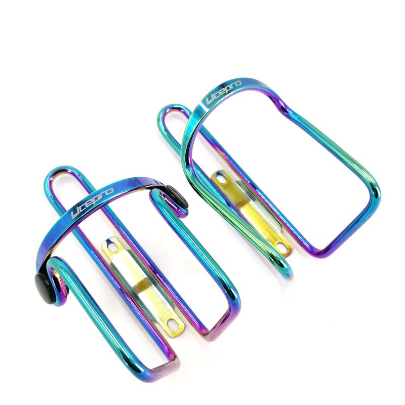 Litepro fietsfleshouder aluminiumlegering titanium plating multicolor waterkoker houder mtb racefiets opvouwbare waterfleshouder