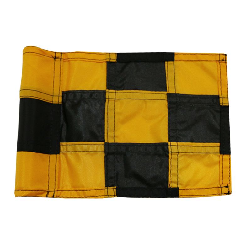 Checkered Golf Flag with Tube Inserted Putting Green Flags for Yard Durable K43E: O