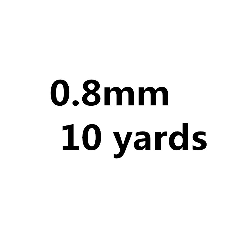 Cuerda de paracaídas blanca para escalada, equipo de supervivencia, pulsera de Paracord, 0,5/0,8/1,0/1,5/4mm, 10 yardas: 0.8mm 10yards