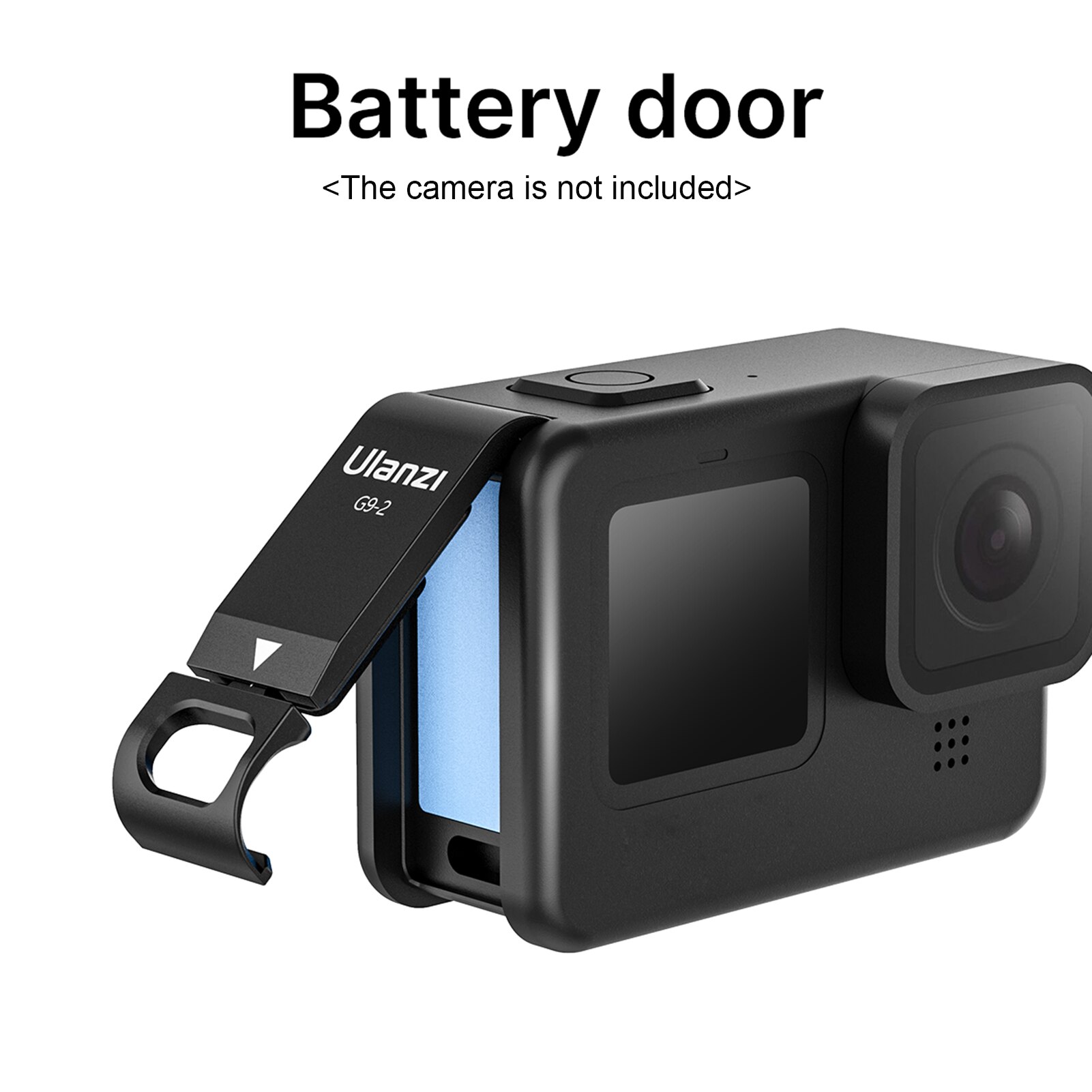 Ulanzi G9-2 coperchio della fotocamera di azione coperchio della batteria coperchio della batteria rimovibile sostituzione dell&#39;accessorio dello sportello della batteria per GoPro Hero 9 coperchio della fotocamera