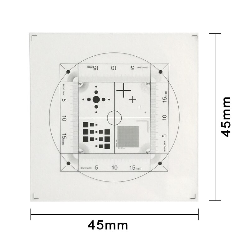 Kalibracja mikroskopu przezroczysta folia elastyczna mikroskop zwierzę domowe mikrometr linijka pomiarowa waga netto kropki siatka krzyżowa