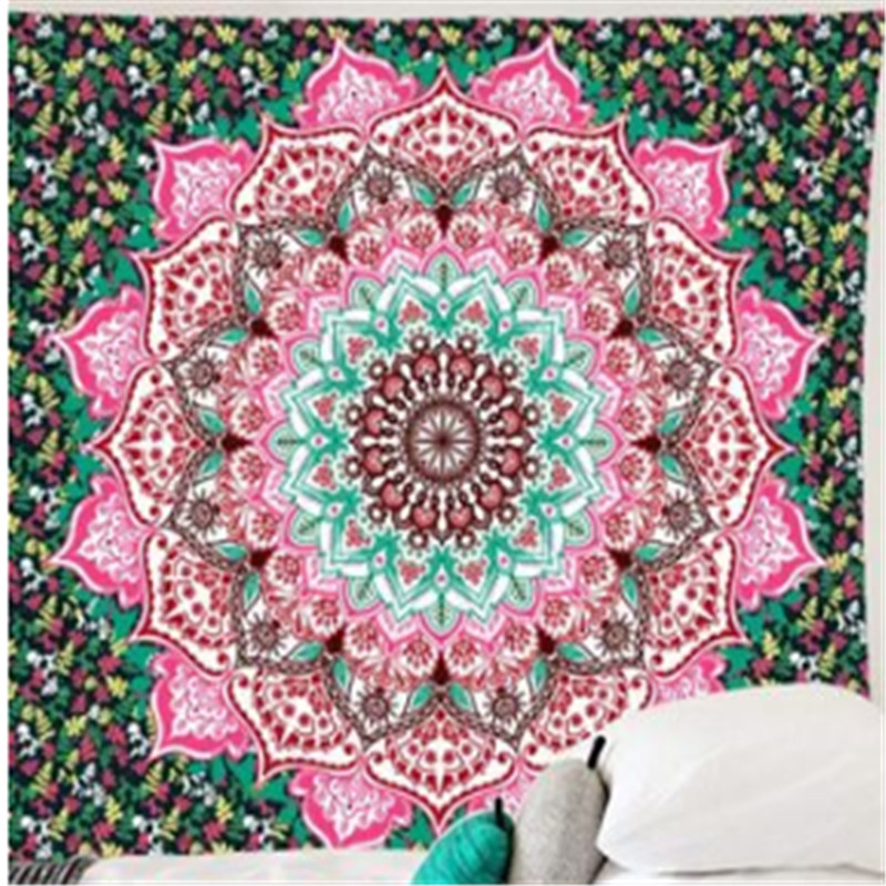 Mandala Tapestry Wall Hanging Boho Decor Wall Cloth Tapestries Psychedelic Hippie Night Moon Tapestry Mandala Wall Carpet
