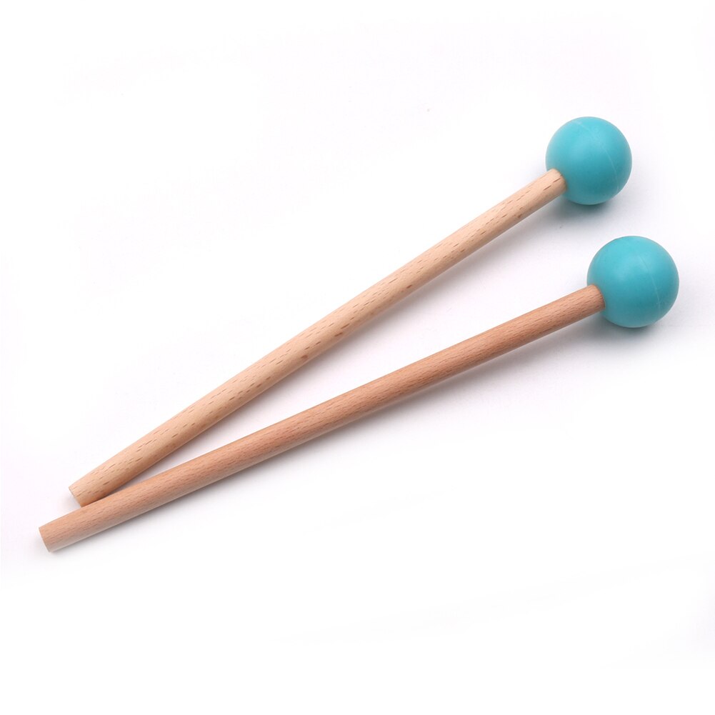 1 Paar Tong Drum Mallet Drumsticks Drumstokken Xylofoon Marimba Drumstick Musical Slaginstrument Voor Kinderen Volwassenen: Blue