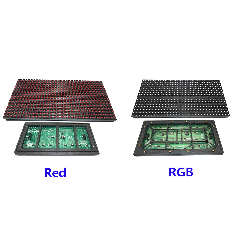 P10 led display module paneel raam teken winkel buiten deur  ip65 320*160mm 32*16 pixels rgb volledige kleur / enkele kleur matrix diy
