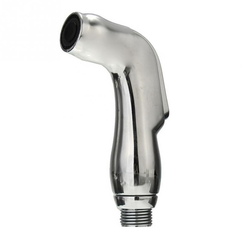 Uniek Multifunctionele Handheld Toilet Spray Bidet Badkamer Sproeier Douchekop Met Schakelaar Badkamer Product: Silver