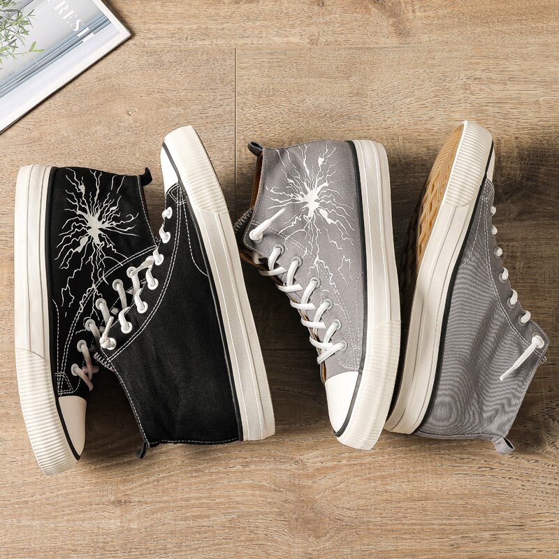 DHXH chaussures pour hommes printemps nouvelles chaussures hommes marée chaussures étudiant tissu chaussures coréen sauvage chaussures décontractées chaussures en toile