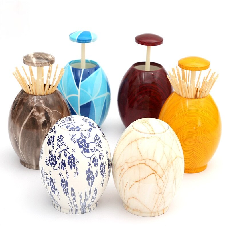 Wykałaczka wiadro przenośny stojak na wykałaczki typu naciskać automatycznie wyskakuje robić domu salon restauracja hotel stojak na wykałaczki