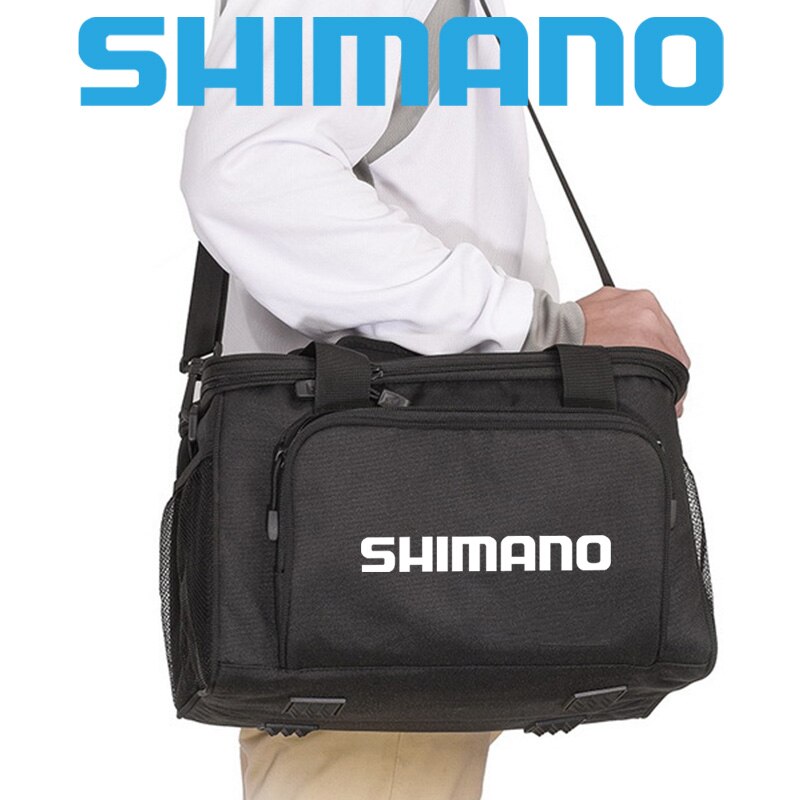 SHIMANO-bolsas multifuncionales para aparejos de pesca, bolsa de almacenamiento para equipos de pesca,