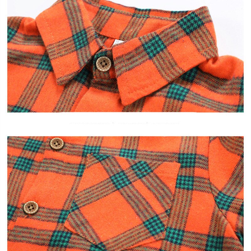 Camisa a cuadros para niños, coreana, camisas de algodón de manga larga para adolescentes, 3, 4, 5, 6, 7, 8, 9, 10, 11, 12, 13, 14