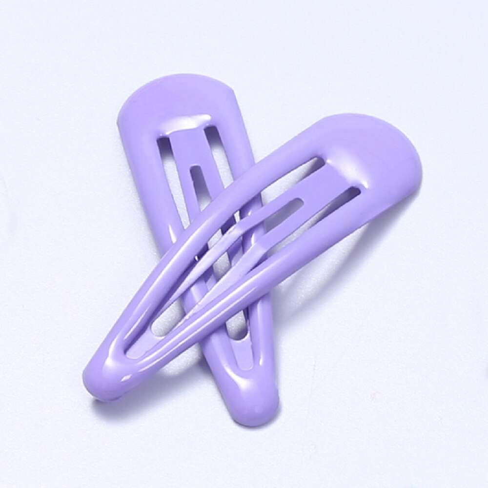 Barrettes à cheveux pour enfants, épingles colorées, couleur bonbon, 1 pièce, accessoires: Light Purple