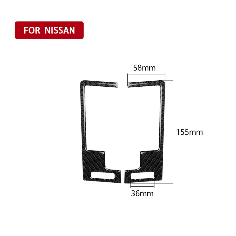 Lämplig för nissan 350z z33 06-09 kolfiber central kontrollpanel ratt ventilationsöppning hisspanel dekorativ