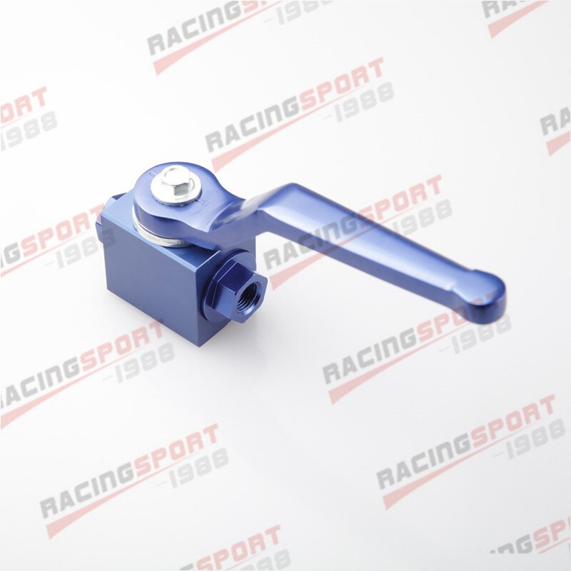 Brake Line Lock Shut Off Valve 1/8" NPT Aluminum: BLUE