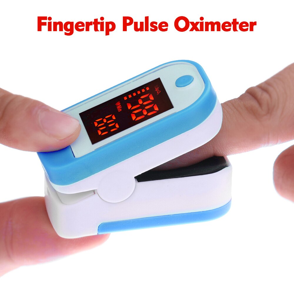 Bärbar fingeroximeter led digital fingertoppspulsoximeter för mätning av pulsfrekvens blodsyrgasmättnadsövervakning