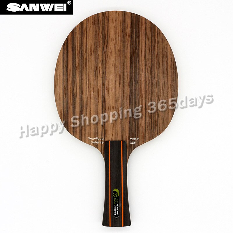 Sanwei to ansigt bordtennis klinge forsvar ketcher ping pong bat padle